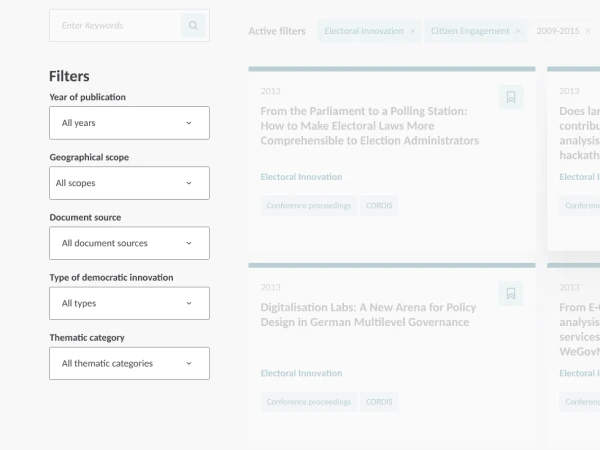 Narrow search with filters